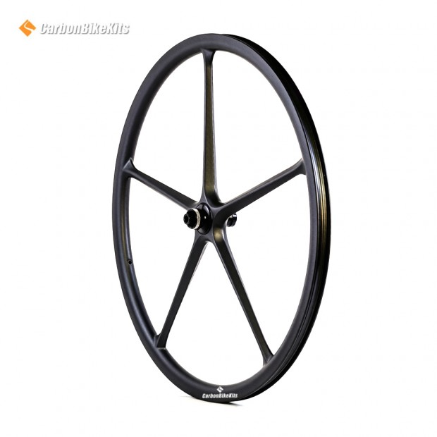 700C/29er Gravel XC Ruota in carbonio con 5 raggi e larghezza di 28mm per freno a disco stradale 700C/29er Gravel XC Ruota in carbonio con 5 raggi e larghezza di 28mm per freno a disco stradale